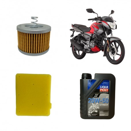 KIT MANTENCION PULSAR NS 125 BAJAJ (20W50 LIQUI MOLY)