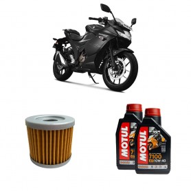 KIT MANTENCION GIXXER 250 SUZUKI 10W40 7100 FULL SINTETICO
